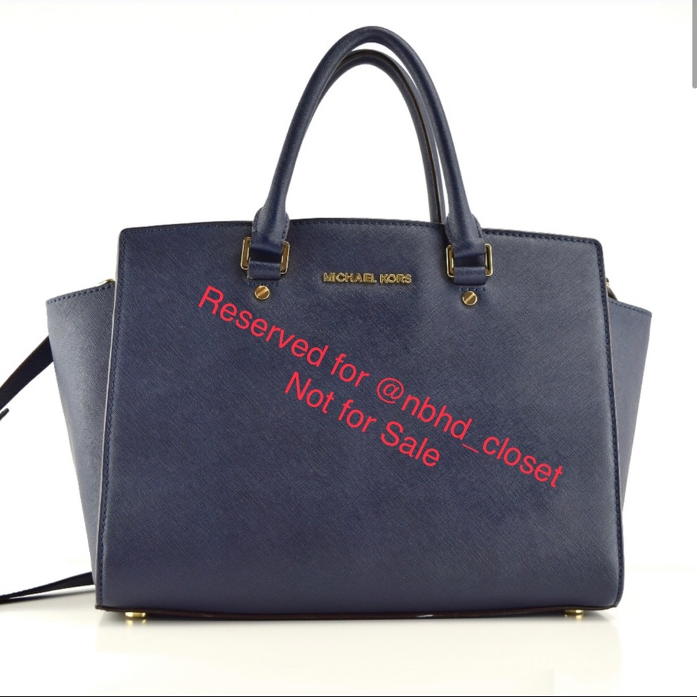 Michael Kors Selma Saffiano Medium Admiral Blue